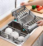 All Purpose Adjustable Sink Dish Drainer